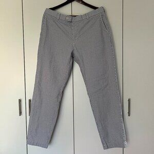 Brooks Brothers Regular Fit Cotton Seersucker Pants In Classic Stripe 38x32